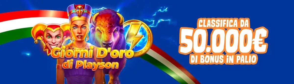 Promo Playson — Giorni D'oro classifica 50.000€